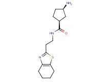 rel-(1S,3R)-3-amino-N-[2-(4,5,6,7-tetrahydro-1,3-benzothiazol-2-yl)ethyl]cyclopentanecarboxamide dihydrochloride