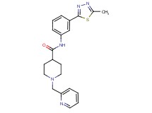 N-[3-(5-methyl-1,3,4-thiadiazol-2-yl)phenyl]-1-(2-pyridinylmethyl)-4-piperidinecarboxamide