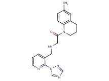2-(6-methyl-3,4-dihydroquinolin-1(2H)-yl)-2-oxo-N-{[2-(1H-1,2,4-triazol-1-yl)pyridin-3-yl]methyl}ethanamine