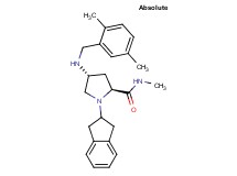 (4R)-1-(2,3-dihydro-1H-inden-2-yl)-4-[(2,5-dimethylbenzyl)amino]-N-methyl-L-prolinamide