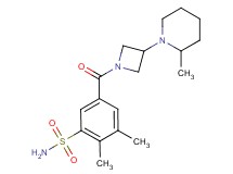 2,3-dimethyl-5-{[3-(2-methyl-1-piperidinyl)-1-azetidinyl]carbonyl}benzenesulfonamide