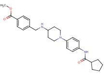 methyl 4-{[(1-{4-[(cyclopentylcarbonyl)amino]phenyl}-4-piperidinyl)amino]methyl}benzoate