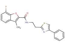 7-fluoro-3-methyl-N-[2-(4-phenyl-1,3-thiazol-2-yl)ethyl]-1-benzofuran-2-carboxamide