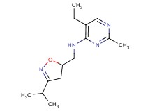 5-ethyl-N-[(3-isopropyl-4,5-dihydroisoxazol-5-yl)methyl]-2-methylpyrimidin-4-amine