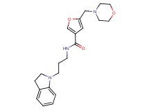 N-[3-(2,3-dihydro-1H-indol-1-yl)propyl]-5-(morpholin-4-ylmethyl)-3-furamide
