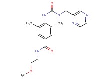 N-(2-methoxyethyl)-3-methyl-4-({[methyl(pyrazin-2-ylmethyl)amino]carbonyl}amino)benzamide