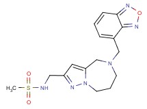 N-{[5-(2,1,3-benzoxadiazol-4-ylmethyl)-5,6,7,8-tetrahydro-4H-pyrazolo[1,5-a][1,4]diazepin-2-yl]methyl}methanesulfonamide