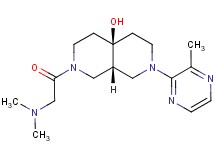 (4aR*,8aR*)-2-(N,N-dimethylglycyl)-7-(3-methylpyrazin-2-yl)octahydro-2,7-naphthyridin-4a(2H)-ol