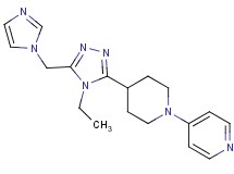 4-{4-[4-ethyl-5-(1H-imidazol-1-ylmethyl)-4H-1,2,4-triazol-3-yl]piperidin-1-yl}pyridine
