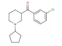 (3-chlorophenyl)(1-cyclopentyl-3-piperidinyl)methanone