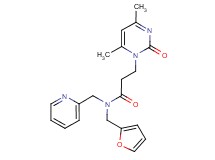 3-(4,6-dimethyl-2-oxopyrimidin-1(2H)-yl)-N-(2-furylmethyl)-N-(pyridin-2-ylmethyl)propanamide