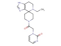 1-[2-(5-ethyl-1,5,6,7-tetrahydro-1'H-spiro[imidazo[4,5-c]pyridine-4,4'-piperidin]-1'-yl)-2-oxoethyl]pyrimidin-2(1H)-one
