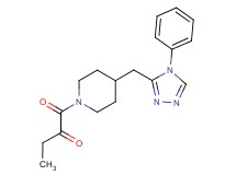 1-oxo-1-{4-[(4-phenyl-4H-1,2,4-triazol-3-yl)methyl]piperidin-1-yl}butan-2-one