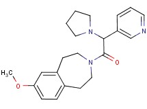 7-methoxy-3-[pyridin-3-yl(pyrrolidin-1-yl)acetyl]-2,3,4,5-tetrahydro-1H-3-benzazepine