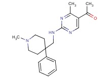 1-(4-methyl-2-{[(1-methyl-4-phenylpiperidin-4-yl)methyl]amino}pyrimidin-5-yl)ethanone