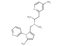 N-methyl-1-(4-methylpyridin-2-yl)-N-[(5-methyl-1-pyridin-3-yl-1H-pyrrol-2-yl)methyl]propan-2-amine