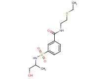 N-[2-(ethylthio)ethyl]-3-{[(2-hydroxy-1-methylethyl)amino]sulfonyl}benzamide