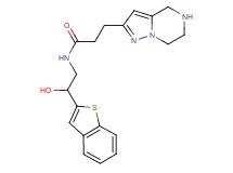 N-[2-(1-benzothien-2-yl)-2-hydroxyethyl]-3-(4,5,6,7-tetrahydropyrazolo[1,5-a]pyrazin-2-yl)propanamide hydrochloride