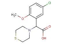 (5-chloro-2-methoxyphenyl)(thiomorpholin-4-yl)acetic acid