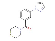 4-[3-(1H-pyrazol-1-yl)benzoyl]thiomorpholine