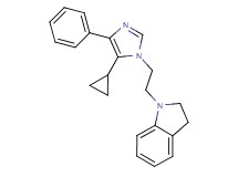 1-[2-(5-cyclopropyl-4-phenyl-1H-imidazol-1-yl)ethyl]indoline