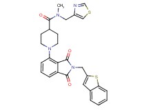 1-[2-(1-benzothien-2-ylmethyl)-1,3-dioxo-2,3-dihydro-1H-isoindol-4-yl]-N-methyl-N-(1,3-thiazol-4-ylmethyl)-4-piperidinecarboxamide