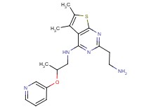 2-(2-aminoethyl)-5,6-dimethyl-N-[2-(3-pyridinyloxy)propyl]thieno[2,3-d]pyrimidin-4-amine dihydrochloride