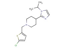 1-[(5-chloro-2-thienyl)methyl]-4-(1-isopropyl-1H-imidazol-2-yl)piperidine