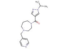 1-[(1-isopropyl-1H-pyrazol-4-yl)carbonyl]-4-(4-pyridinylmethyl)-1,4-diazepane