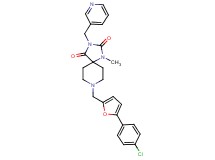 8-{[5-(4-chlorophenyl)-2-furyl]methyl}-1-methyl-3-(3-pyridinylmethyl)-1,3,8-triazaspiro[4.5]decane-2,4-dione