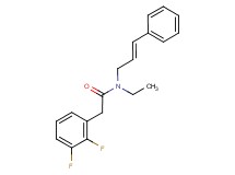 2-(2,3-difluorophenyl)-N-ethyl-N-[(2E)-3-phenylprop-2-en-1-yl]acetamide
