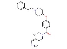 N-ethyl-4-{[1-(2-phenylethyl)-4-piperidinyl]oxy}-N-(4-pyridinylmethyl)benzamide