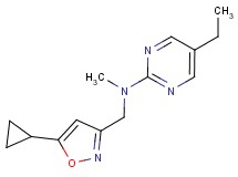 N-[(5-cyclopropylisoxazol-3-yl)methyl]-5-ethyl-N-methylpyrimidin-2-amine