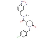 N-(2,1,3-benzoxadiazol-5-ylmethyl)-1-(4-chlorobenzyl)-N-methyl-6-oxo-3-piperidinecarboxamide