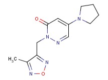 2-[(4-methyl-1,2,5-oxadiazol-3-yl)methyl]-5-pyrrolidin-1-ylpyridazin-3(2H)-one