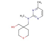 (4-{[methyl(4-methylpyrimidin-2-yl)amino]methyl}tetrahydro-2H-pyran-4-yl)methanol