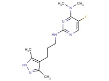 N~2~-[3-(3,5-dimethyl-1H-pyrazol-4-yl)propyl]-5-fluoro-N~4~,N~4~-dimethylpyrimidine-2,4-diamine