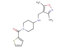 N-[(3,5-dimethylisoxazol-4-yl)methyl]-1-(2-thienylcarbonyl)piperidin-4-amine