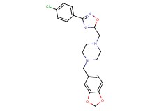 1-(1,3-benzodioxol-5-ylmethyl)-4-{[3-(4-chlorophenyl)-1,2,4-oxadiazol-5-yl]methyl}piperazine