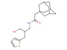 2-(1-adamantyl)-N-[3-hydroxy-2-(2-thienylmethyl)propyl]acetamide