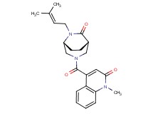 1-methyl-4-{[(1S*,5R*)-6-(3-methyl-2-buten-1-yl)-7-oxo-3,6-diazabicyclo[3.2.2]non-3-yl]carbonyl}-2(1H)-quinolinone
