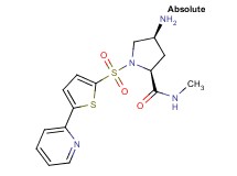 (4S)-4-amino-N-methyl-1-[(5-pyridin-2-yl-2-thienyl)sulfonyl]-L-prolinamide