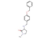 3-{[4-(benzyloxy)benzyl]amino}-1-methyl-2-pyrrolidinone