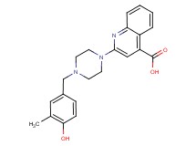 2-[4-(4-hydroxy-3-methylbenzyl)piperazin-1-yl]quinoline-4-carboxylic acid