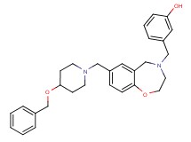 3-{[7-{[4-(benzyloxy)-1-piperidinyl]methyl}-2,3-dihydro-1,4-benzoxazepin-4(5H)-yl]methyl}phenol
