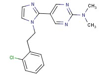 5-{1-[2-(2-chlorophenyl)ethyl]-1H-imidazol-2-yl}-N,N-dimethylpyrimidin-2-amine