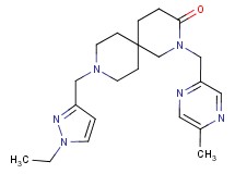 9-[(1-ethyl-1H-pyrazol-3-yl)methyl]-2-[(5-methylpyrazin-2-yl)methyl]-2,9-diazaspiro[5.5]undecan-3-one