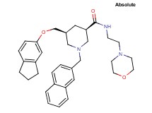 (3R,5S)-5-[(2,3-dihydro-1H-inden-5-yloxy)methyl]-N-[2-(4-morpholinyl)ethyl]-1-(2-naphthylmethyl)-3-piperidinecarboxamide