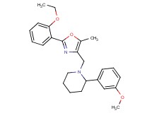 1-{[2-(2-ethoxyphenyl)-5-methyl-1,3-oxazol-4-yl]methyl}-2-(3-methoxyphenyl)piperidine