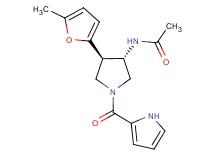 N-[(3S*,4R*)-4-(5-methyl-2-furyl)-1-(1H-pyrrol-2-ylcarbonyl)-3-pyrrolidinyl]acetamide